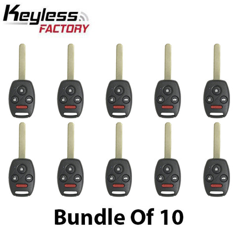 2008-2014 Honda Acura / 4-Button Remote Head Key / MLBHLIK-1T / (AFTERMARKET) (Bundle of 10) - UHS Hardware 2008-2014 Honda Acura / 4-Button Remote Head Key / MLBHLIK-1T / (AFTERMARKET) (Bundle of 10) - UHS Hardware