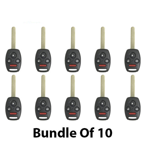 2008-2014 Honda Acura / 4-Button Remote Head Key / MLBHLIK-1T / (AFTERMARKET) (Bundle of 10) - UHS Hardware 2008-2014 Honda Acura / 4-Button Remote Head Key / MLBHLIK-1T / (AFTERMARKET) (Bundle of 10) - UHS Hardware