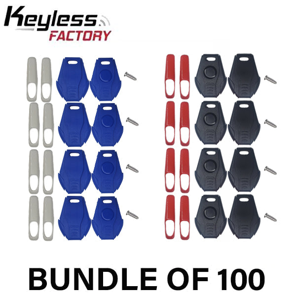 Universal Key Shell for Keydiy & Xhorse Blades - 10 Pack - 5 Red & 5 Blue - (AFTERMARKET) (BUNDLE OF 100) - UHS Hardware Universal Key Shell for Keydiy & Xhorse Blades - 10 Pack - 5 Red & 5 Blue - (AFTERMARKET) (BUNDLE OF 100) - UHS Hardware