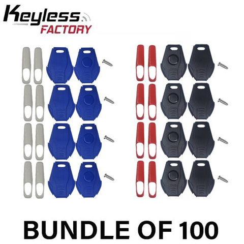 Universal Key Shell for Keydiy & Xhorse Blades - 10 Pack - 5 Red & 5 Blue - (AFTERMARKET) (BUNDLE OF 100) - UHS Hardware Universal Key Shell for Keydiy & Xhorse Blades - 10 Pack - 5 Red & 5 Blue - (AFTERMARKET) (BUNDLE OF 100) - UHS Hardware