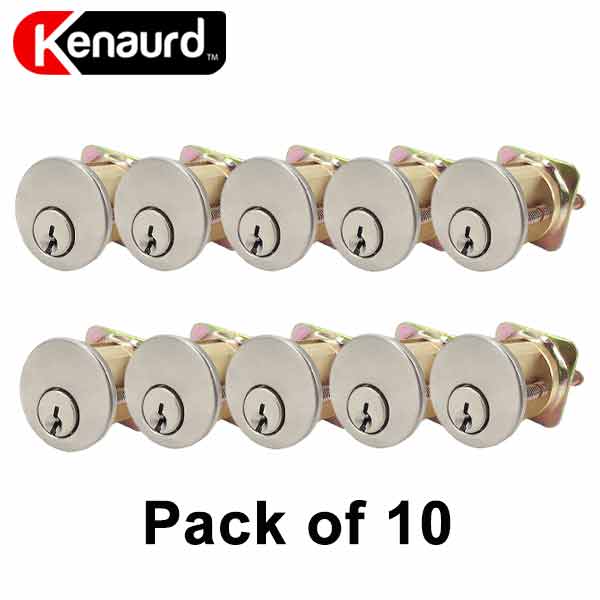 10 x Premium Rim Cylinders - 26D Satin Chrome - SC1 - UHS Hardware 10 x Premium Rim Cylinders - 26D Satin Chrome - SC1 - UHS Hardware