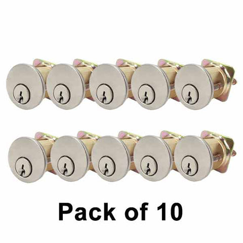 10 x Premium Rim Cylinders - 26D Satin Chrome - SC1 - UHS Hardware 10 x Premium Rim Cylinders - 26D Satin Chrome - SC1 - UHS Hardware