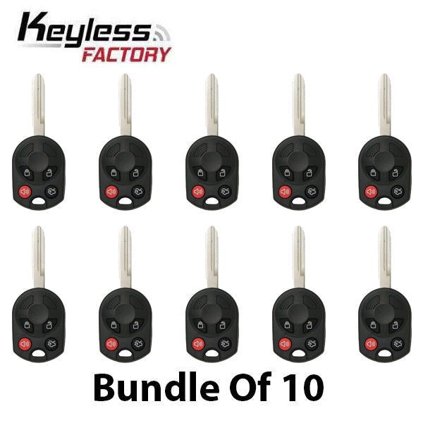 10 x 2006-2012 Ford / Mercury / Lincoln / 4-Button Remote Head Key / PN: 164-R7040 / OUCD6000022 / H75 / Chip 80 Bit (AFTERMARKET) (Pack of 10) - UHS Hardware 10 x 2006-2012 Ford / Mercury / Lincoln / 4-Button Remote Head Key / PN: 164-R7040 / OUCD6000022 / H75 / Chip 80 Bit (AFTERMARKET) (Pack of 10) - UHS Hardware