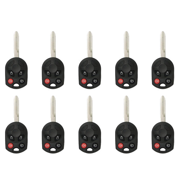 10 x 2006-2012 Ford / Mercury / Lincoln / 4-Button Remote Head Key / PN: 164-R7040 / OUCD6000022 / H75 / Chip 80 Bit (AFTERMARKET) (Pack of 10) - UHS Hardware 10 x 2006-2012 Ford / Mercury / Lincoln / 4-Button Remote Head Key / PN: 164-R7040 / OUCD6000022 / H75 / Chip 80 Bit (AFTERMARKET) (Pack of 10) - UHS Hardware