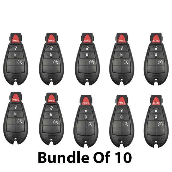 2008-2013 Chrysler Dodge / 4-Button Fobik Key / M3N5WY783X (AFTERMARKET) (BUNDLE OF 10) - UHS Hardware 2008-2013 Chrysler Dodge / 4-Button Fobik Key / M3N5WY783X (AFTERMARKET) (BUNDLE OF 10) - UHS Hardware