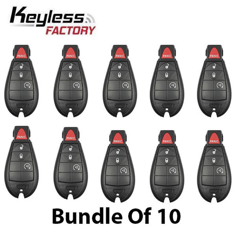 2008-2013 Chrysler Dodge / 4-Button Fobik Key / M3N5WY783X (AFTERMARKET) (BUNDLE OF 10) - UHS Hardware 2008-2013 Chrysler Dodge / 4-Button Fobik Key / M3N5WY783X (AFTERMARKET) (BUNDLE OF 10) - UHS Hardware