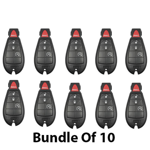 2008-2013 Chrysler Dodge / 4-Button Fobik Key / M3N5WY783X (AFTERMARKET) (BUNDLE OF 10) - UHS Hardware 2008-2013 Chrysler Dodge / 4-Button Fobik Key / M3N5WY783X (AFTERMARKET) (BUNDLE OF 10) - UHS Hardware