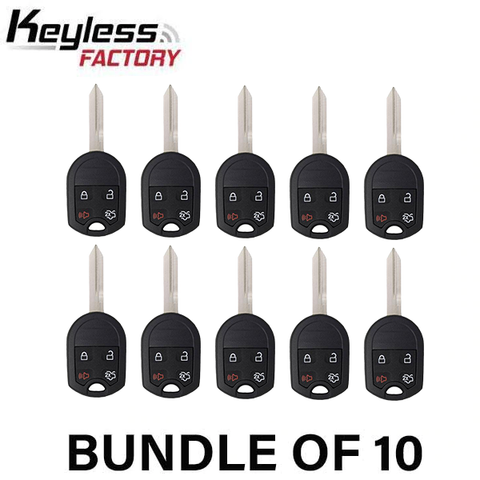 2000-2017 Ford Lincoln Mercury / 4-Button Remote Head Key / OUC6000022 / (AFTERMARKET) (BUNDLE OF 10) - UHS Hardware 2000-2017 Ford Lincoln Mercury / 4-Button Remote Head Key / OUC6000022 / (AFTERMARKET) (BUNDLE OF 10) - UHS Hardware