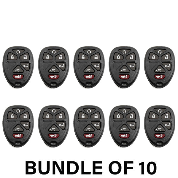 2007-2014 GM / 6-Button Keyless Entry Remote / PN: 15913427 / OUC60270 / (AFTERMARKET) (Bundle of 10) - UHS Hardware