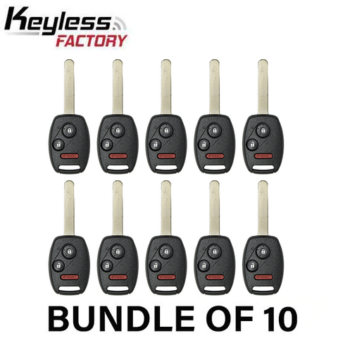 2005-2008 Honda Pilot / 3-Button Remote Head Key / CWTWB1U545 / (AFTERMARKET) (BUNDLE OF 10) - UHS Hardware 2005-2008 Honda Pilot / 3-Button Remote Head Key / CWTWB1U545 / (AFTERMARKET) (BUNDLE OF 10) - UHS Hardware