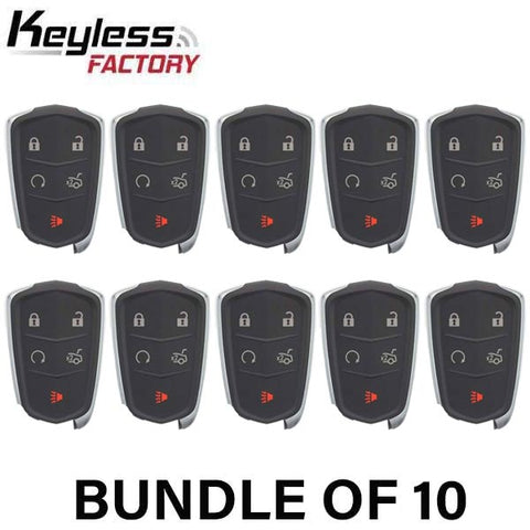 2014-2019 Cadillac / 5-Button Smart Key / PN: 13580811 / HYQ2AB (AFTERMARKET) (BUNDLE OF 10) - UHS Hardware 2014-2019 Cadillac / 5-Button Smart Key / PN: 13580811 / HYQ2AB (AFTERMARKET) (BUNDLE OF 10) - UHS Hardware