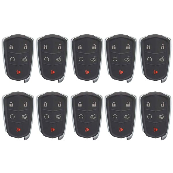 2014-2019 Cadillac / 5-Button Smart Key / PN: 13580811 / HYQ2AB (AFTERMARKET) (BUNDLE OF 10) - UHS Hardware 2014-2019 Cadillac / 5-Button Smart Key / PN: 13580811 / HYQ2AB (AFTERMARKET) (BUNDLE OF 10) - UHS Hardware