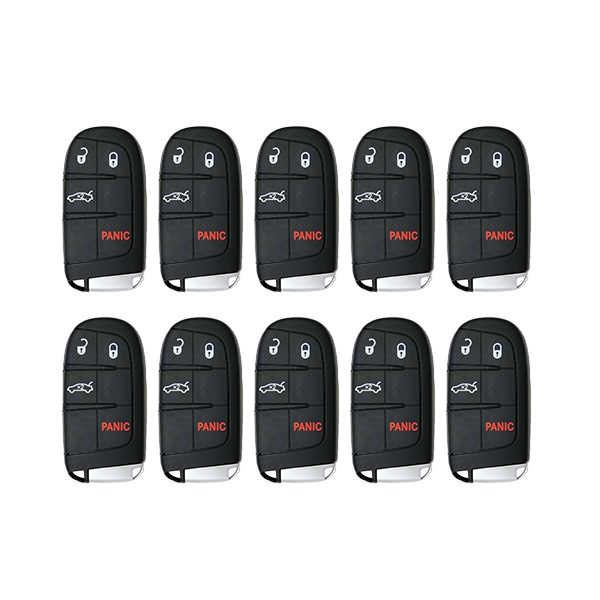 2015-2021 Dodge Chrysler / 4-Button Smart Key / PN: 68394196AA / M3M-40821302 (AFTERMARKET) (BUNDLE OF 10) - UHS Hardware 2015-2021 Dodge Chrysler / 4-Button Smart Key / PN: 68394196AA / M3M-40821302 (AFTERMARKET) (BUNDLE OF 10) - UHS Hardware