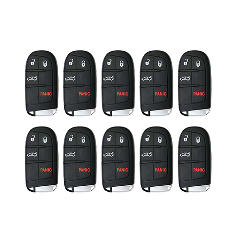 2015-2021 Dodge Chrysler / 4-Button Smart Key / PN: 68394196AA / M3M-40821302 (AFTERMARKET) (BUNDLE OF 10) - UHS Hardware 2015-2021 Dodge Chrysler / 4-Button Smart Key / PN: 68394196AA / M3M-40821302 (AFTERMARKET) (BUNDLE OF 10) - UHS Hardware