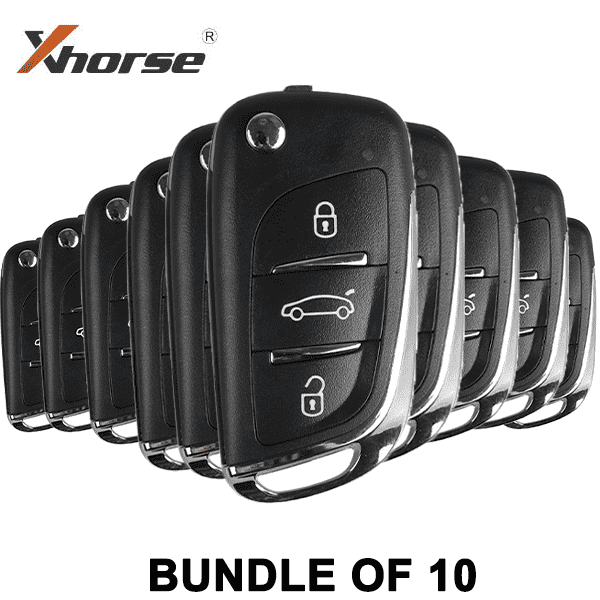 VVDI Super Remote / 3-Button Universal Remote Flip Key w/ Super Chip (Xhorse ) (BUNDLE OF 10) - UHS Hardware VVDI Super Remote / 3-Button Universal Remote Flip Key w/ Super Chip (Xhorse ) (BUNDLE OF 10) - UHS Hardware
