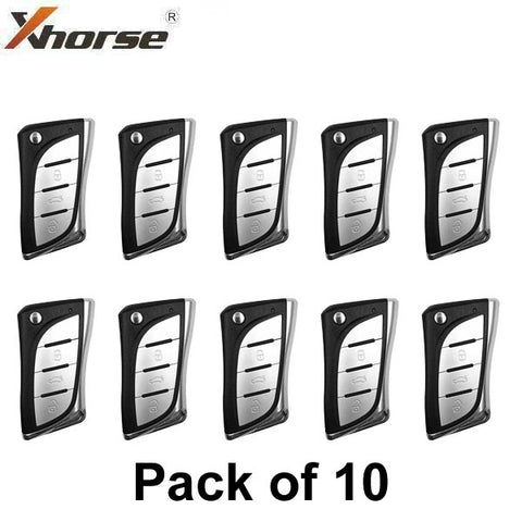 Xhorse VVDI Super Remote / Lexus Style / 3-Button Universal Flip Key / XT27 XT27A66 Super Chip for VVDI Tools (Pack of 10) - UHS Hardware Xhorse VVDI Super Remote / Lexus Style / 3-Button Universal Flip Key / XT27 XT27A66 Super Chip for VVDI Tools (Pack of 10) - UHS Hardware