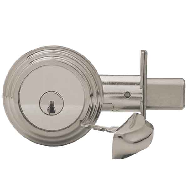 Medeco Residential BiLevel - CAPTIVE Deadbolt - Backset 2-3/8" - 19 -Satin Nickel - UHS Hardware Medeco Residential BiLevel - CAPTIVE Deadbolt - Backset 2-3/8" - 19 -Satin Nickel - UHS Hardware