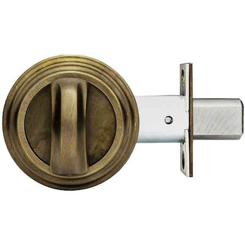 Medeco Residential BiLevel - Single Deadbolt - 09 - Antique Brass - UHS Hardware Medeco Residential BiLevel - Single Deadbolt - 09 - Antique Brass - UHS Hardware