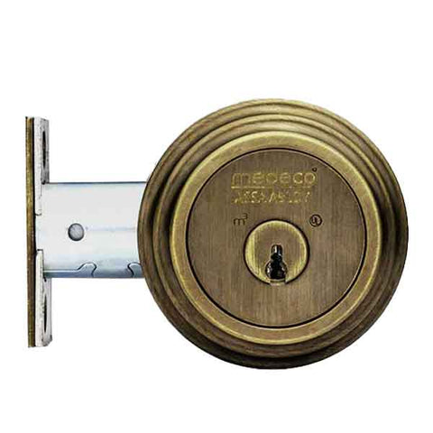 Medeco Residential BiLevel - Single Deadbolt - 09 - Antique Brass - UHS Hardware Medeco Residential BiLevel - Single Deadbolt - 09 - Antique Brass - UHS Hardware