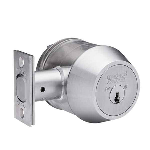 Medeco Maxum Commercial BiAxial - Double Deadbolt - 26 - Satin Chrome - UHS Hardware Medeco Maxum Commercial BiAxial - Double Deadbolt - 26 - Satin Chrome - UHS Hardware