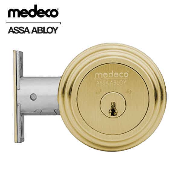 Medeco - 11TR624 - Maxum M3 Residential Deadbolt Lock - Dbl Cylinder - 2-1/4"Backset - 5 Pin - 05 - Bright Brass - UHS Hardware Medeco - 11TR624 - Maxum M3 Residential Deadbolt Lock - Dbl Cylinder - 2-1/4"Backset - 5 Pin - 05 - Bright Brass - UHS Hardware