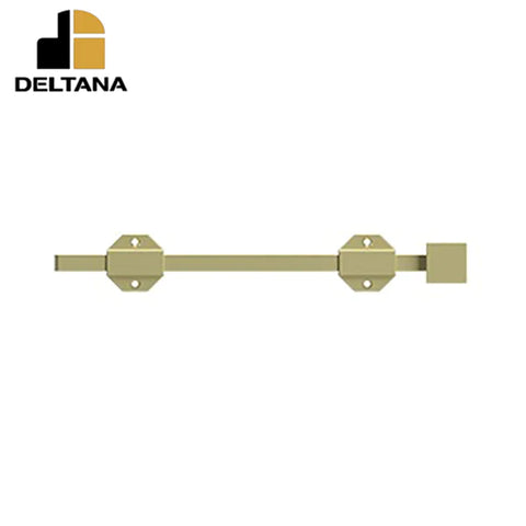 Deltana - 12" Modern Surface Bolt - Heavy Duty - Solid Brass - Optional Finish Deltana - 12" Modern Surface Bolt - Heavy Duty - Solid Brass - Optional Finish