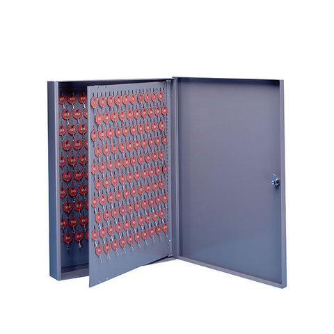 Lund - 551- Medium Single Door Wall Mount Key Cabinet - Optional Tag System - Optional Capacity - 18 Gauge Steel - Grey Powder Coat Finish Lund - 551- Medium Single Door Wall Mount Key Cabinet - Optional Tag System - Optional Capacity - 18 Gauge Steel - Grey Powder Coat Finish