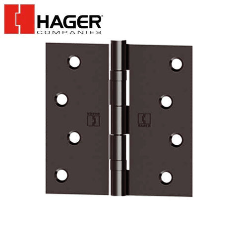Hager - BB1741 - 5-Knuckle - Square Corner - Ball Bearing Hinges With Fasteners - Optional Size - Optional Finish Hager - BB1741 - 5-Knuckle - Square Corner - Ball Bearing Hinges With Fasteners - Optional Size - Optional Finish