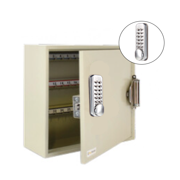 CodeLocks - Key Secure Hook Key Cabinet w/ CL160 - Self Closing - Mechanical Lock - Tubular Mortise Latch - Optional Size - UHS Hardware CodeLocks - Key Secure Hook Key Cabinet w/ CL160 - Self Closing - Mechanical Lock - Tubular Mortise Latch - Optional Size - UHS Hardware