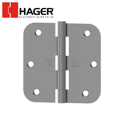 Hager - RC1542 - 5-Knuckle - Round Corner by 5/8" radius - Plain Bearing with Fasteners - Optional Size - Optional Finish - Optional Pin Function Hager - RC1542 - 5-Knuckle - Round Corner by 5/8" radius - Plain Bearing with Fasteners - Optional Size - Optional Finish - Optional Pin Function