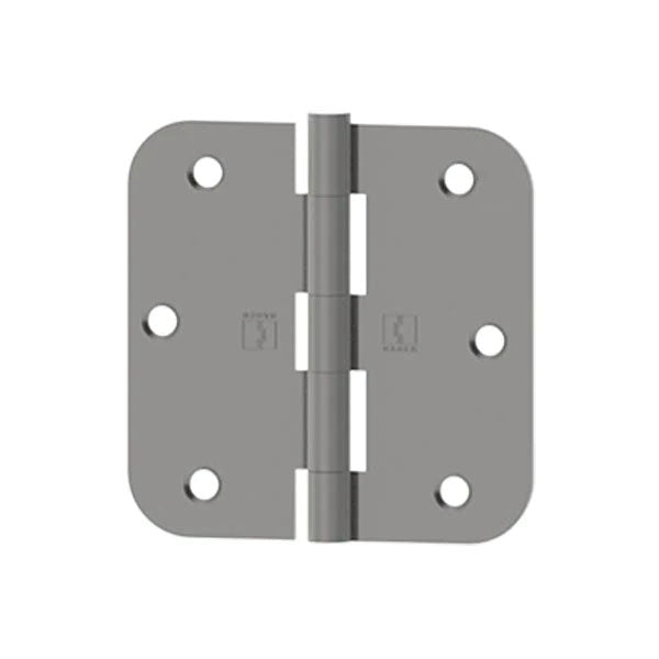 Hager - RC1842 - 5-Knuckle - Round Corner 5/8" Radius - Plain Bearing with Fasteners - 3.5" x 3.5" - Optional Finish