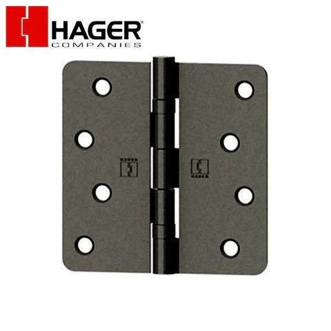 Hager - RCBB1741 - 5-Knuckle - Round Corner 1/4" Radius - Ball Bearing with Fasteners - Optional Size - Optional Finish Hager - RCBB1741 - 5-Knuckle - Round Corner 1/4" Radius - Ball Bearing with Fasteners - Optional Size - Optional Finish