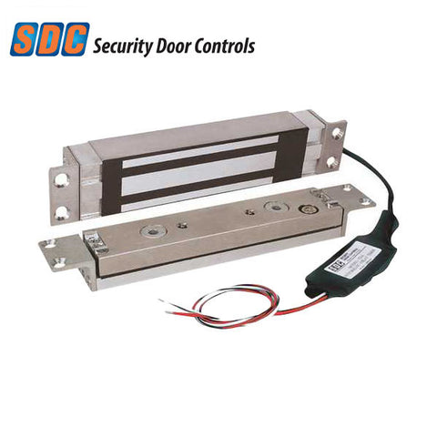 SDC - 1562ITCM - Concealed Electromagnetic Shear Lock - Surface Mount - 2000lbs. - 12/24VDC - Satin Aluminum - Grade 1 - UHS Hardware SDC - 1562ITCM - Concealed Electromagnetic Shear Lock - Surface Mount - 2000lbs. - 12/24VDC - Satin Aluminum - Grade 1 - UHS Hardware