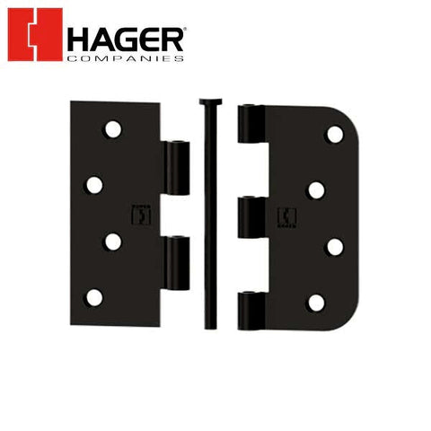 Hager - 8744 - 5-Knuckle - Square Corner by 5/8" Radius - Plain Bearing With Fasteners - Reversible - 4" x 4" - Optional Finish Hager - 8744 - 5-Knuckle - Square Corner by 5/8" Radius - Plain Bearing With Fasteners - Reversible - 4" x 4" - Optional Finish