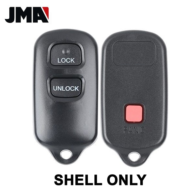 1998-2008 Toyota / 3-Button Keyless Entry Remote SHELL for GQ43VT14T (JMA) - UHS Hardware 1998-2008 Toyota / 3-Button Keyless Entry Remote SHELL for GQ43VT14T (JMA) - UHS Hardware