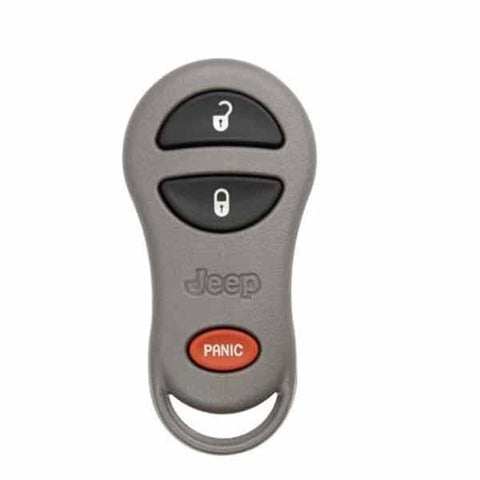 1999-2004 Jeep Cherokee / Grand Cherokee / 3-Button FOB Keyless Entry Remote / PN: 56036859 / 56036860 / GQ43VT9T/ (OEM) - UHS Hardware 1999-2004 Jeep Cherokee / Grand Cherokee / 3-Button FOB Keyless Entry Remote / PN: 56036859 / 56036860 / GQ43VT9T/ (OEM) - UHS Hardware