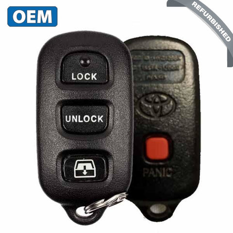 1999-2009 Toyota Sequoia / 4-Button Keyless Entry Remote / PN: 89742-0C030 / HYQ12BBX (OEM) - UHS Hardware 1999-2009 Toyota Sequoia / 4-Button Keyless Entry Remote / PN: 89742-0C030 / HYQ12BBX (OEM) - UHS Hardware