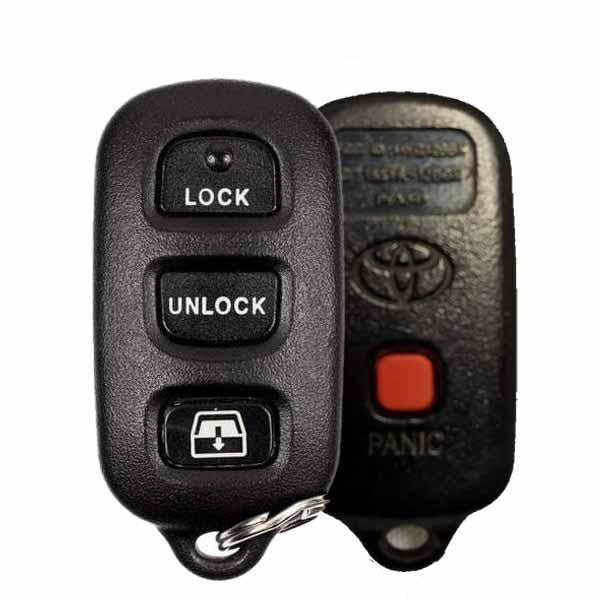 1999-2009 Toyota Sequoia / 4-Button Keyless Entry Remote / PN: 89742-0C030 / HYQ12BBX (OEM) - UHS Hardware 1999-2009 Toyota Sequoia / 4-Button Keyless Entry Remote / PN: 89742-0C030 / HYQ12BBX (OEM) - UHS Hardware