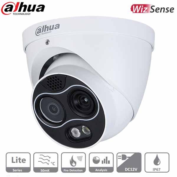 Dahua / IP Camera / 4MP / Hybrid Thermal Network Eyeball / 2 mm, 3.5 mm, or 7 mm Fixed Thermal Lens / WDR / IP67 / 5 Year Warranty / DH-TPC-DF1241N-D7F8 - UHS Hardware Dahua / IP Camera / 4MP / Hybrid Thermal Network Eyeball / 2 mm, 3.5 mm, or 7 mm Fixed Thermal Lens / WDR / IP67 / 5 Year Warranty / DH-TPC-DF1241N-D7F8 - UHS Hardware