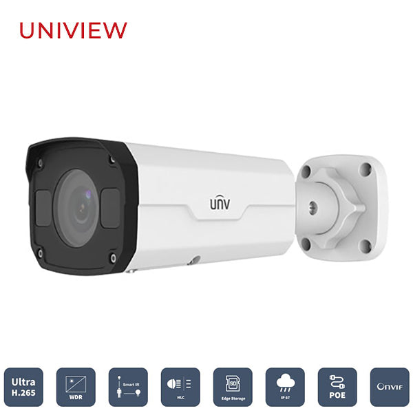 Uniview / UNV / IP / 5MP / Bullet Camera / Motorized Varifocal / 2.8-12mm Lens / Outdoor / WDR / IP67 / WDR / 50m Smart IR / Auto Focus / 3 Year Warranty / UNV-2325SBR5-DPZ-F - UHS Hardware Uniview / UNV / IP / 5MP / Bullet Camera / Motorized Varifocal / 2.8-12mm Lens / Outdoor / WDR / IP67 / WDR / 50m Smart IR / Auto Focus / 3 Year Warranty / UNV-2325SBR5-DPZ-F - UHS Hardware