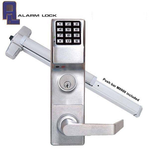 Trilogy ETDLS1G Keypad Digital Lock w/ Panic Exit Bar M9900 / w/ Audit Trail / 26D (Alarm Lock) - UHS Hardware Trilogy ETDLS1G Keypad Digital Lock w/ Panic Exit Bar M9900 / w/ Audit Trail / 26D (Alarm Lock) - UHS Hardware