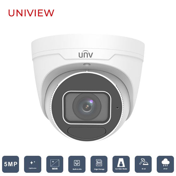 Uniview / UNV / IP / 5MP / Eyeball Camera / Motorized Varifocal / 2.7-13.5mm Lens / Outdoor / WDR / IP67 / IK10 / 40m Smart IR / Auto Focus / 3 Year Warranty / UNV-3635SB-ADZK-I0 - UHS Hardware Uniview / UNV / IP / 5MP / Eyeball Camera / Motorized Varifocal / 2.7-13.5mm Lens / Outdoor / WDR / IP67 / IK10 / 40m Smart IR / Auto Focus / 3 Year Warranty / UNV-3635SB-ADZK-I0 - UHS Hardware