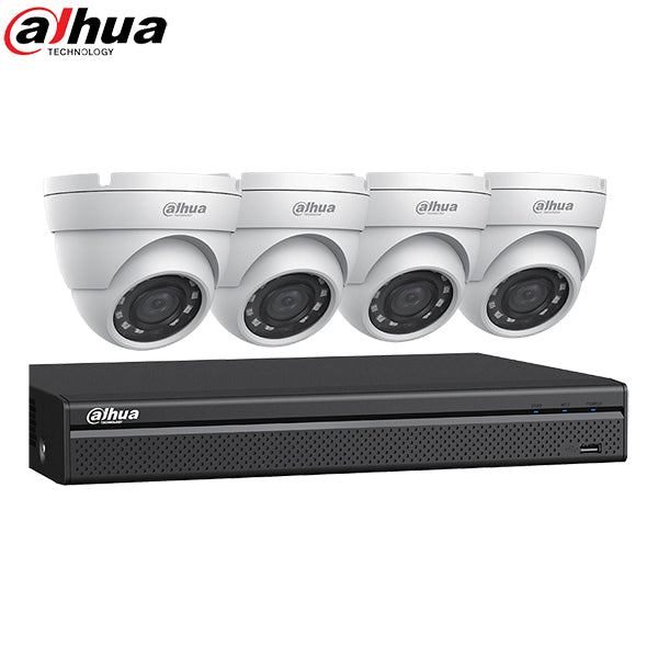 Dahua / HDCVI DVR Kit / 4 Channels / Penta-brid / 4 x 2MP, Mini Eyeball / 4K / 2 TB HDD /DH-C542E42A - UHS Hardware Dahua / HDCVI DVR Kit / 4 Channels / Penta-brid / 4 x 2MP, Mini Eyeball / 4K / 2 TB HDD /DH-C542E42A - UHS Hardware