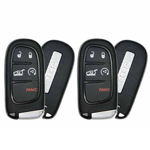 2 X 2014-2021 Jeep Cherokee / 5-Button Smart Key Pn: 68141580Af Gq4-54T (Oem) (Bundle Of 2) 2 X 2014-2021 Jeep Cherokee / 5-Button Smart Key Pn: 68141580Af Gq4-54T (Oem) (Bundle Of 2)