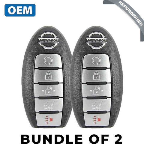 2 X 2017-2020 Nissan Armada / 5-Button Smart Key Pn: 285E3-1Lb5A Cwtwb1G744 (Bundle Of 2) 2 X 2017-2020 Nissan Armada / 5-Button Smart Key Pn: 285E3-1Lb5A Cwtwb1G744 (Bundle Of 2)