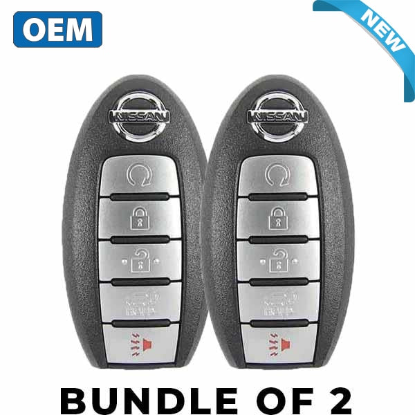 2 x 2017-2020 Nissan Rogue / 5-Button Smart Key / 285E3-6FL7B / KR5S180144106 (BUNDLE OF 2) - UHS Hardware 2 x 2017-2020 Nissan Rogue / 5-Button Smart Key / 285E3-6FL7B / KR5S180144106 (BUNDLE OF 2) - UHS Hardware