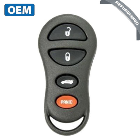 2001-2006 Chrysler / Dodge Jeep 4-Button Remote Pn 04686481Ax Gq43Vt17T(Oem Refurb) Keyless Entry 2001-2006 Chrysler / Dodge Jeep 4-Button Remote Pn 04686481Ax Gq43Vt17T(Oem Refurb) Keyless Entry