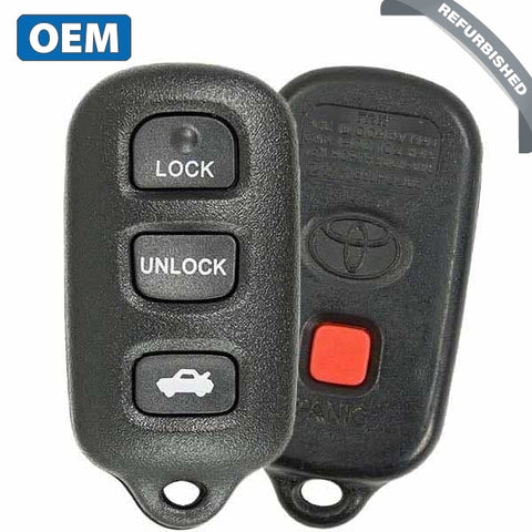2002-2006 Toyota Camry Solara / 4-Button Keyless Entry Remote / PN: 89742-AA030 / GQ43VT14T (OEM) - UHS Hardware 2002-2006 Toyota Camry Solara / 4-Button Keyless Entry Remote / PN: 89742-AA030 / GQ43VT14T (OEM) - UHS Hardware