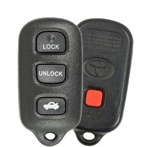 2002-2006 Toyota Camry Solara / 4-Button Keyless Entry Remote / PN: 89742-AA030 / GQ43VT14T (OEM) - UHS Hardware 2002-2006 Toyota Camry Solara / 4-Button Keyless Entry Remote / PN: 89742-AA030 / GQ43VT14T (OEM) - UHS Hardware