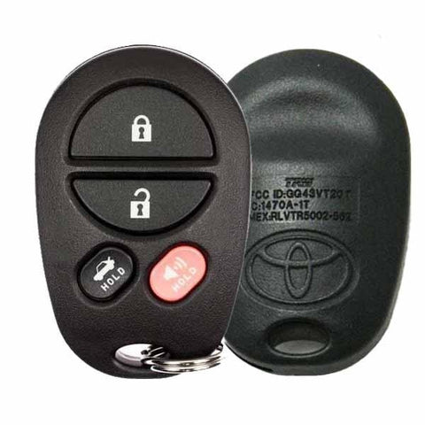 2004-2009 Toyota Avalon Solara / 4-Button Keyless Entry Remote Pn: 89742-07020 Gq43Vt20T (Oem) 2004-2009 Toyota Avalon Solara / 4-Button Keyless Entry Remote Pn: 89742-07020 Gq43Vt20T (Oem)